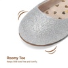 image:imageDREAM PAIRS Toddler Little Girls Mary Jane Dress Shoes Wedding Ballet Flats Round Toe Flower Girl ShoesSilver