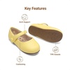 image:imageDREAM PAIRS Toddler Little Girls Mary Jane Dress Shoes Wedding Ballet Flats Round Toe Flower Girl ShoesYellow