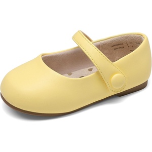 image:imageDREAM PAIRS Toddler Little Girls Mary Jane Dress Shoes Wedding Ballet Flats Round Toe Flower Girl ShoesYellow