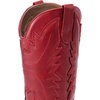 image:imageDREAM PAIRS Cowboy Boots for Women Cowgirl Western Mid Calf Boots Snip Toe Embroidered Stitched Low Chunky Heel Pull On Fashion BootsRed