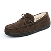 image:imageDREAM PAIRS Mens Moccasin Slippers Fuzzy Plush House Shoes Indoor Outdoor Fleece Lining LoafersBrown