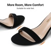 image:imageDREAM PAIRS Womens Chunky Block Heel Sandals Open Toe Ankle Strap Dress Shoes Comfortable Wedding Guest Heels for Party Prom and Formal EventsBlackNubuck