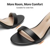 image:imageDREAM PAIRS Womens Chunky Block Heel Sandals Open Toe Ankle Strap Dress Shoes Comfortable Wedding Guest Heels for Party Prom and Formal EventsBlackPu