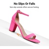 image:imageDREAM PAIRS Womens Chunky Block Heel Sandals Open Toe Ankle Strap Dress Shoes Comfortable Wedding Guest Heels for Party Prom and Formal EventsFuchsiasuede