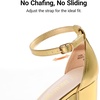 image:imageDREAM PAIRS Womens Chunky Block Heel Sandals Open Toe Ankle Strap Dress Shoes Comfortable Wedding Guest Heels for Party Prom and Formal EventsGoldmetallic