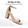 image:imageDREAM PAIRS Womens Chunky Block Heel Sandals Open Toe Ankle Strap Dress Shoes Comfortable Wedding Guest Heels for Party Prom and Formal EventsNudeSuede