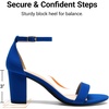 image:imageDREAM PAIRS Womens Chunky Block Heel Sandals Open Toe Ankle Strap Dress Shoes Comfortable Wedding Guest Heels for Party Prom and Formal EventsRoyalBlue