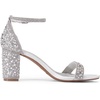 image:imageDREAM PAIRS Womens Chunky Block Heel Sandals Open Toe Ankle Strap Dress Shoes Comfortable Wedding Guest Heels for Party Prom and Formal EventsSilverRhinestone