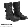 image:imageDREAM PAIRS Womens Mid Calf Builtin Wallet Pocket Lace up Military Combat BootsBlack