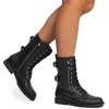 image:imageDREAM PAIRS Womens Mid Calf Builtin Wallet Pocket Lace up Military Combat BootsBlack