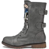 image:imageDREAM PAIRS Womens Mid Calf Builtin Wallet Pocket Lace up Military Combat BootsTerrangrey