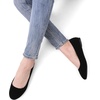 image:imageDREAM PAIRS Womens SoleSimple Ballerina Walking Flats ShoesBlackNubuck
