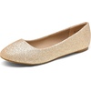 image:imageDREAM PAIRS Womens SoleSimple Ballerina Walking Flats ShoesGoldGlitter