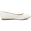 image:imageDREAM PAIRS Womens SoleSimple Ballerina Walking Flats ShoesWhitePu