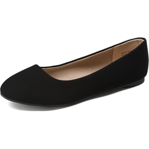 image:imageDREAM PAIRS Womens SoleSimple Ballerina Walking Flats ShoesBlackNubuck