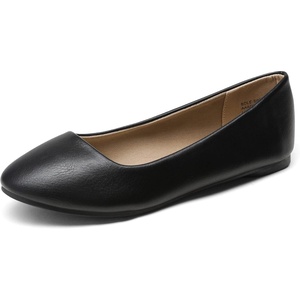 image:imageDREAM PAIRS Womens SoleSimple Ballerina Walking Flats ShoesBlackPu