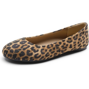 image:imageDREAM PAIRS Womens SoleSimple Ballerina Walking Flats ShoesLeopardsuede