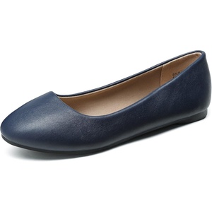 image:imageDREAM PAIRS Womens SoleSimple Ballerina Walking Flats ShoesNavyPu