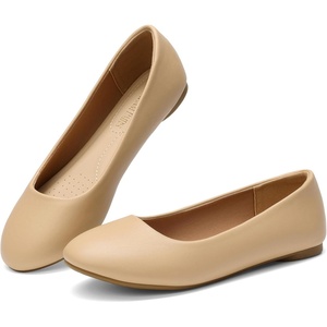 image:imageDREAM PAIRS Womens SoleSimple Ballerina Walking Flats ShoesNudepu1
