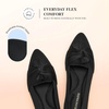 image:imageDREAM PAIRS Flats for Women Pointed Toe Knit Ballet Flats with Bow Foldable Comfortable Dress Shoes for Work Office Business Casual TravelBlack