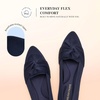 image:imageDREAM PAIRS Flats for Women Pointed Toe Knit Ballet Flats with Bow Foldable Comfortable Dress Shoes for Work Office Business Casual TravelNavy
