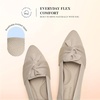 image:imageDREAM PAIRS Flats for Women Pointed Toe Knit Ballet Flats with Bow Foldable Comfortable Dress Shoes for Work Office Business Casual TravelNude