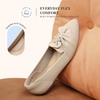 image:imageDREAM PAIRS Flats for Women Pointed Toe Knit Ballet Flats with Bow Foldable Comfortable Dress Shoes for Work Office Business Casual TravelNude