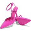 image:imageDREAM PAIRS High Heels for Women Closed Pointed Toe Dress Shoes for Women Ankle Strap Stiletto Heel Party Wedding Sexy Pump ShoesHot Pink