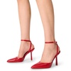 image:imageDREAM PAIRS High Heels for Women Closed Pointed Toe Dress Shoes for Women Ankle Strap Stiletto Heel Party Wedding Sexy Pump ShoesRedpu