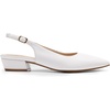 image:imageDREAM PAIRS Kitten Slingback Low Block Heels for Women Pointed Closed Toe Business Dress Shoes Wedding Party Comfortable Pumps ShoesWhite