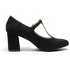 image:imageDREAM PAIRS Low Chunky Heels for Women TStrap Mary Jane Pumps Wedding Dress ShoesBlack
