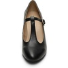 image:imageDREAM PAIRS Low Chunky Heels for Women TStrap Mary Jane Pumps Wedding Dress ShoesBlackPu