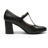 image:imageDREAM PAIRS Low Chunky Heels for Women TStrap Mary Jane Pumps Wedding Dress ShoesBlackPu