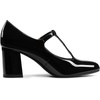 image:imageDREAM PAIRS Low Chunky Heels for Women TStrap Mary Jane Pumps Wedding Dress ShoesBlackpat