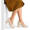 image:imageDREAM PAIRS Low Chunky Heels for Women TStrap Mary Jane Pumps Wedding Dress ShoesNudePu