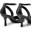 image:imageDREAM PAIRS Pointed Closed Toe Kitten Heels Stiletto Ankle Strap Womens Pumps Shoes for Women Wedding Party Dress SandalsBlackpu