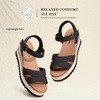 image:imageDREAM PAIRS Wedge Sandals for Women Espadrille Platform Sandals Open Toe Ankle Strap Low Wedges Heel Comfortable Sandals for SummerBlack
