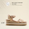 image:imageDREAM PAIRS Wedge Sandals for Women Espadrille Platform Sandals Open Toe Ankle Strap Low Wedges Heel Comfortable Sandals for SummerNatural