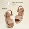 image:imageDREAM PAIRS Wedge Sandals for Women Espadrille Platform Sandals Open Toe Ankle Strap Low Wedges Heel Comfortable Sandals for SummerNude