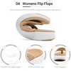 image:imageDREAM PAIRS Womens Arch Support Soft Cushion Flip Flops Thong SandalsKhakiknit