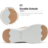 image:imageDREAM PAIRS Womens Arch Support Soft Cushion Flip Flops Thong SandalsKhakiknit