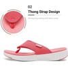 image:imageDREAM PAIRS Womens Arch Support Soft Cushion Flip Flops Thong SandalsWatermelonRed