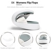 image:imageDREAM PAIRS Womens Arch Support Soft Cushion Flip Flops Thong SandalsWhiteknit