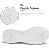 image:imageDREAM PAIRS Womens Arch Support Soft Cushion Flip Flops Thong SandalsWhiteknit