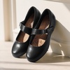image:imageDREAM PAIRS Womens Ballet Mary Jane Flats Comfortable Business Office Dress Shoes for Women Dressy and Work with Ankle StrapBlack