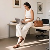 image:imageDREAM PAIRS Womens Ballet Mary Jane Flats Comfortable Business Office Dress Shoes for Women Dressy and Work with Ankle StrapBrown