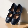 image:imageDREAM PAIRS Womens Ballet Mary Jane Flats Comfortable Business Office Dress Shoes for Women Dressy and Work with Ankle StrapNavy
