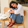 image:imageDREAM PAIRS Womens Ballet Mary Jane Flats Comfortable Business Office Dress Shoes for Women Dressy and Work with Ankle StrapRed
