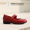 image:imageDREAM PAIRS Womens Ballet Mary Jane Flats Comfortable Business Office Dress Shoes for Women Dressy and Work with Ankle StrapRed
