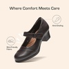 image:imageDREAM PAIRS Womens Chunky Low Block Closed Toe Heels Mary Janes Pumps Comfortable Round Toe Dress Work Wedding ShoesBrown